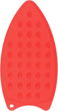 HARFINGTON Silicone Iron Rest Pad, Multipurpose Iron Hot Resistant Mat Iron Rest Plate for Ironing Board Hot Heat Resistant Steam Compact Mat, Red