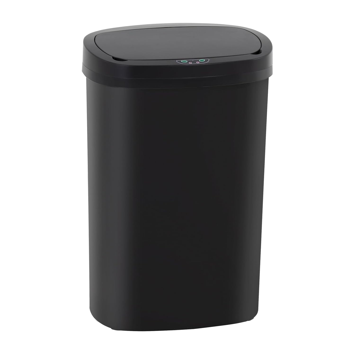 Automatic Motion Sensor Bathroom Trash Can with Lid, 13 Gallon Touchless Trash Bin, Smart Dog Proof Garbage Can, Touch Free Waste Basket for Toilet, Office, Bedroom,Black