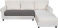 Easy-Going Sectional Couch Covers for Dogs L Shape Sofa Cover Reversible Sofa Slipcover Chaise Lounge Cover Furniture Protector Cover for Pets Dog Cat (30 x 50 inches, Gray/Light Gray)