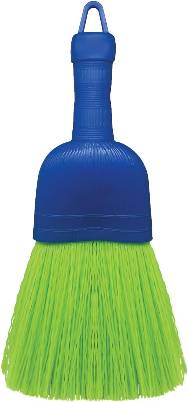 LOLA Whisk Broom, Hand Brush, Durable Bristles, Whisks Away Dirt & Debris, Compact, Hang Hole for Easy Storage, Indoor/Outdoor, 1 Pack