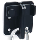 Alise Flip Latch Gate Latch,Black Shed Door Latch Barn Door Lock Shed Lock Shed Latch,Stainless Steel Locking Latches for Shed Barn Fence Chicken Dog Cage Window Cabinet Backyard Garage Doors,L-Size