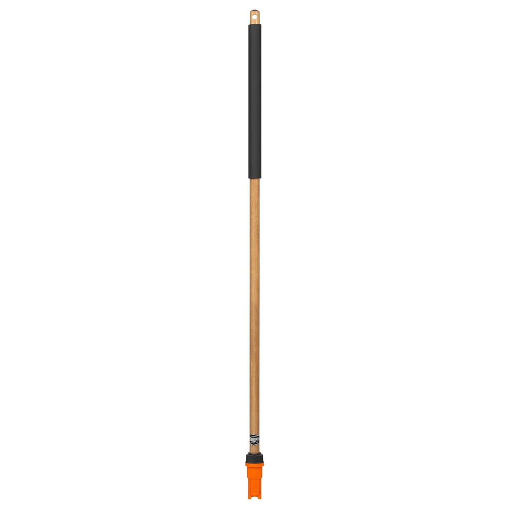 SWOPT Premium 48” EVA Foam Comfort Grip Wooden Handle – Ergonomic Design Eliminates Loose Handles —Interchangeable with All SWOPT Cleaning Products for More Efficient Cleaning and Storage