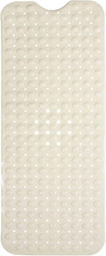 ENKOSI Bath Mat - Large Non Slip Bathtub & Shower Mat - Extra Long 40 x 16 Inch Bathroom Mats for Tub Nonslip Anti Slip Bathmats (40x16 Pearl White 1-Pack)