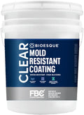 Bioesque Mold Resistant Coating, Water-Resistant, Stain-Blocking, Fast-Drying Formula, Clear, 5 Gallon (Pack of 1)