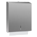 Paper Towel Dispenser Wall Mount, Brushed Stainless Steel Commercial Paper Towel Holder with Lock, Large Capacity 400 C Fold/525 Multifold Towels