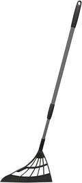 Original Broombi - All-Surface Silicone Broom, Squeegee, Pet Hair Remover - Smart Broom for Indoor Cleaning - Cleans Glass, Fine Dust, Hair, Liquids - for Smooth Floors, Rugs, Windows (Black)