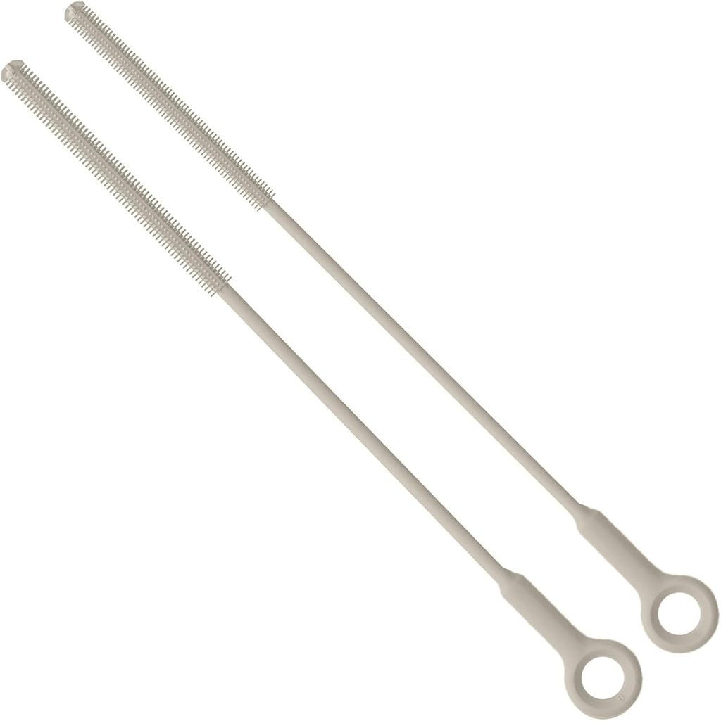 Extra Long Straw Cleaner Brush,Reusable and Soft Silicone Straw Cleaning Brush to Clean Crevice(Khaki)