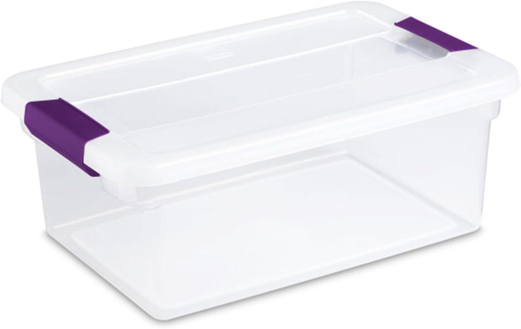 Sterilite 48-Pack 15 Quart ClearView Latch Box, Stackable Organizer Bins with Latching Lids - Clear Plastic Organization Containers for Closet, Bedroom, Shelving Units and Everyday Home Storage