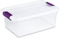 Sterilite 48-Pack 15 Quart ClearView Latch Box, Stackable Organizer Bins with Latching Lids - Clear Plastic Organization Containers for Closet, Bedroom, Shelving Units and Everyday Home Storage