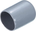 uxcell 20pcs Rubber End Caps 19mm(3/4") ID Vinyl PVC Round Tube Bolt Cap Cover Screw Thread Protectors Grey