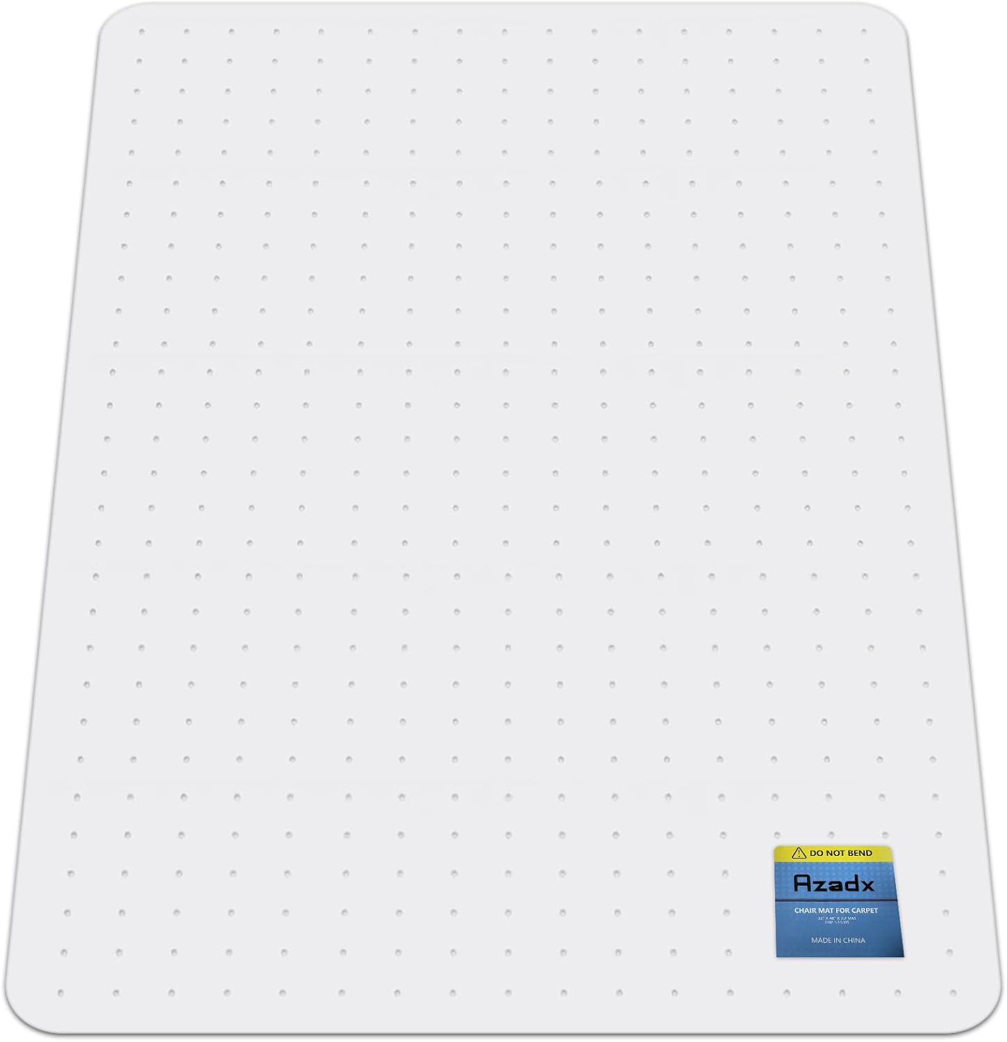 Azadx Heavy Duty Office Chair Mat for Carpet 45" x 53" Hard Material Chair Mat for Carpeted Floor Slip Resistant Carpet Protector for Home Office Easy Glide Desk Floor Mat for Office Chair on Carpets