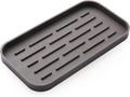 Silicone Kitchen Sink Organizer Tray for Multiple Usage,Eco-Friendly Sponges Holder for Kitchen Bathroom Counter or Sink,Dish Soap Dispenser,Scrubber,Bottle,Cup (Coffee, 10"×5.3")
