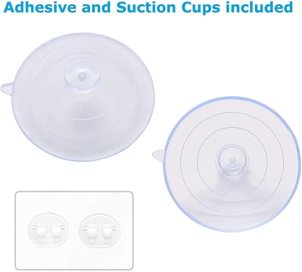 Sink Caddy Sponge Holder for Kitchen Sink Dish Cloth Hanger 2 Suspension Options(Suction Cups and Adhesive Hook), SUS304 Stainless Steel, Silver