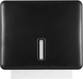 Multifold Paper Towel Dispenser Wall Mount (Black) – Large Capacity C-Fold, Trifold, and Folded Commercial Hand Towels Holder for Bathroom & Restroom – Adhesive or Screw Mounted