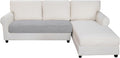 Easy-Going Sectional Couch Covers for Dogs L Shape Sofa Cover Reversible Sofa Slipcover Chaise Lounge Cover Furniture Protector Cover for Pets Dog Cat (30 x 50 inches, Light Gray/Ivory)