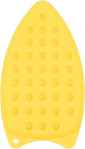 PATIKIL Silicone Iron Rest Pad, Multipurpose Hot Heat Resistant Iron Rest Plate Protective Pad for Ironing Board Hot Resistant Steamer Steam Compact Mat, Yellow