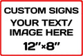 Aluminum Weatherproof Metal Sign Multiple Sizes Custom Personalized Text And picture Here, Black White Traffic Regulation Horizontal Street Signs ,hazard sign,garden sign,custom door sign,Customised business signs