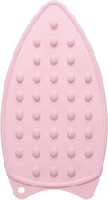 HARFINGTON Silicone Iron Rest Pad, Multipurpose Iron Hot Resistant Mat Iron Rest Plate for Ironing Board Hot Heat Resistant Steam Compact Mat, Pale Pink