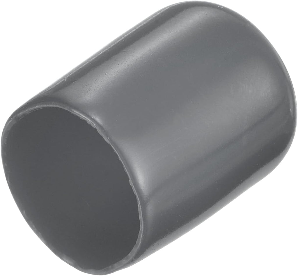 uxcell 20pcs Rubber End Caps 14.5mm ID Vinyl Round Tube Bolt Cap Cover Thread Protectors Dark Grey