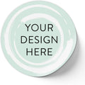 100 Custom Vinyl Stickers - Upload Your own Image, Text, Design, Logo - Personalized Logo Labels for Handmade, Packaging, Bottle, Jars, Candle, Brand Stickers (Mint, 1x1)