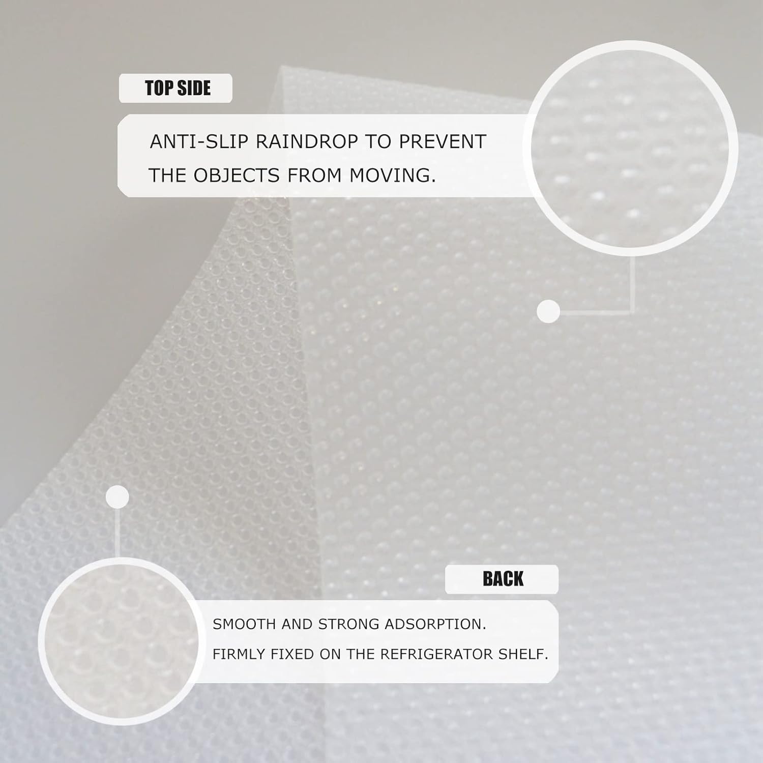 8Pcs Refrigerator Liners, Washable Fridge Liner Mats Covers Pads for Glass Shelf Cupboard Cabinet Drawer Home Kitchen Accessories Organization (Clear)