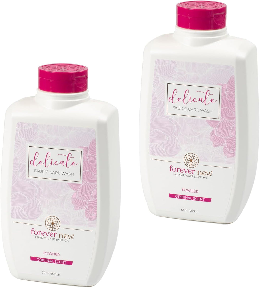 FOREVER NEW Granular Detergent Powder - Delicate Laundry Care Wash - Original Scented 64 oz. (32 oz. 2 Pack)