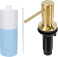 Soap Dispenser for Kitchen Sink Built in Sink Soap Dispenser, Countertop Soap Dispenser with 500ML/18OZ Bottle Refill from Sink Soap Dispenser(Gold)