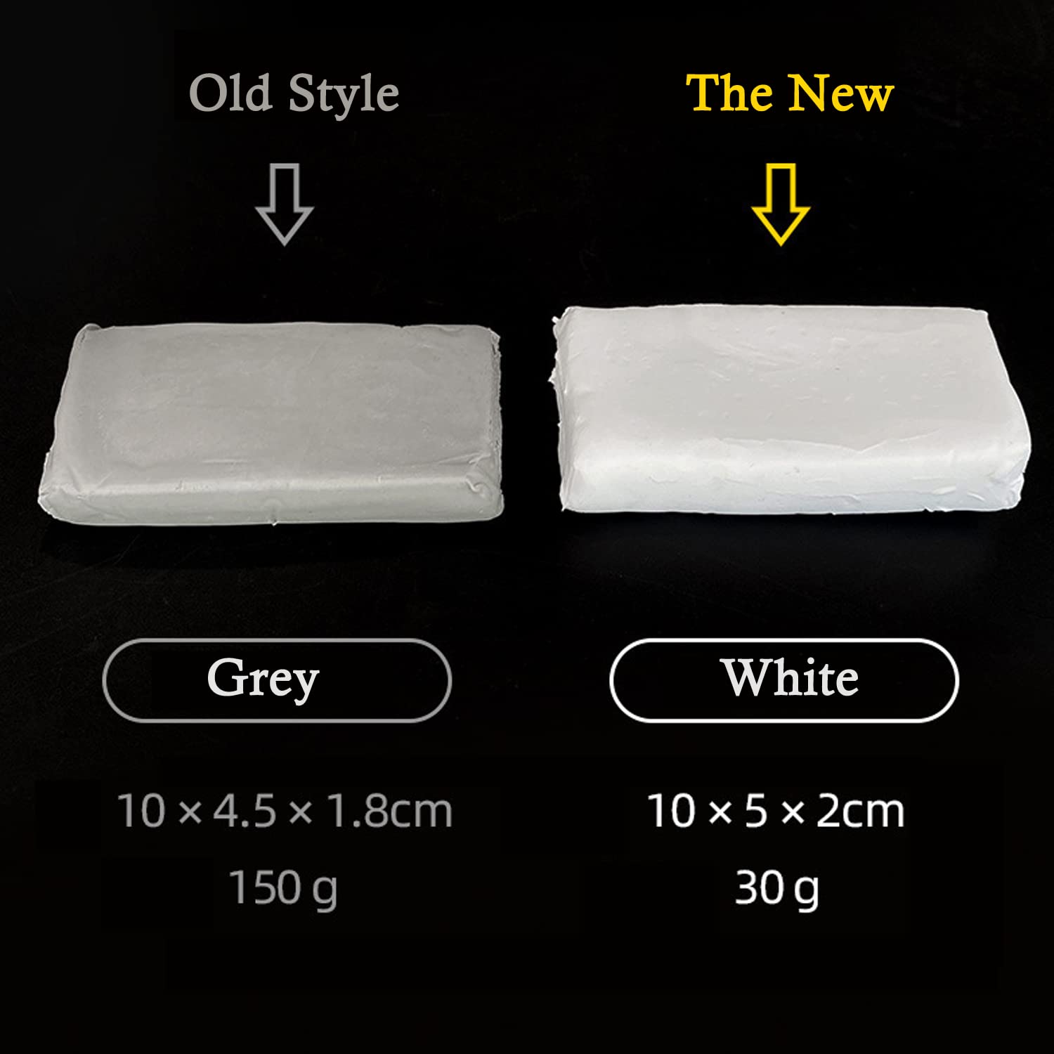 Waterproof Duct Seal Repair Sealing Clay 8 Pack White Moldable Silicone Putty, Quick Mending Mud for Pipe Connection, Wall Hole, Air Conditioning Holes (8)
