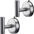 DGYB Large Suction Cup Hooks for Shower Set of 2 Brushed Nickel Towel Hooks for Bathrooms 11 Lbs Wall Hook for Hanging Coat, Robes, Loofah