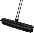 Pet Hair Rubber Broom Floor Brush for Carpet Dog Hair Remover with Built in Squeegee Silicone Broom Suitable for All Surface