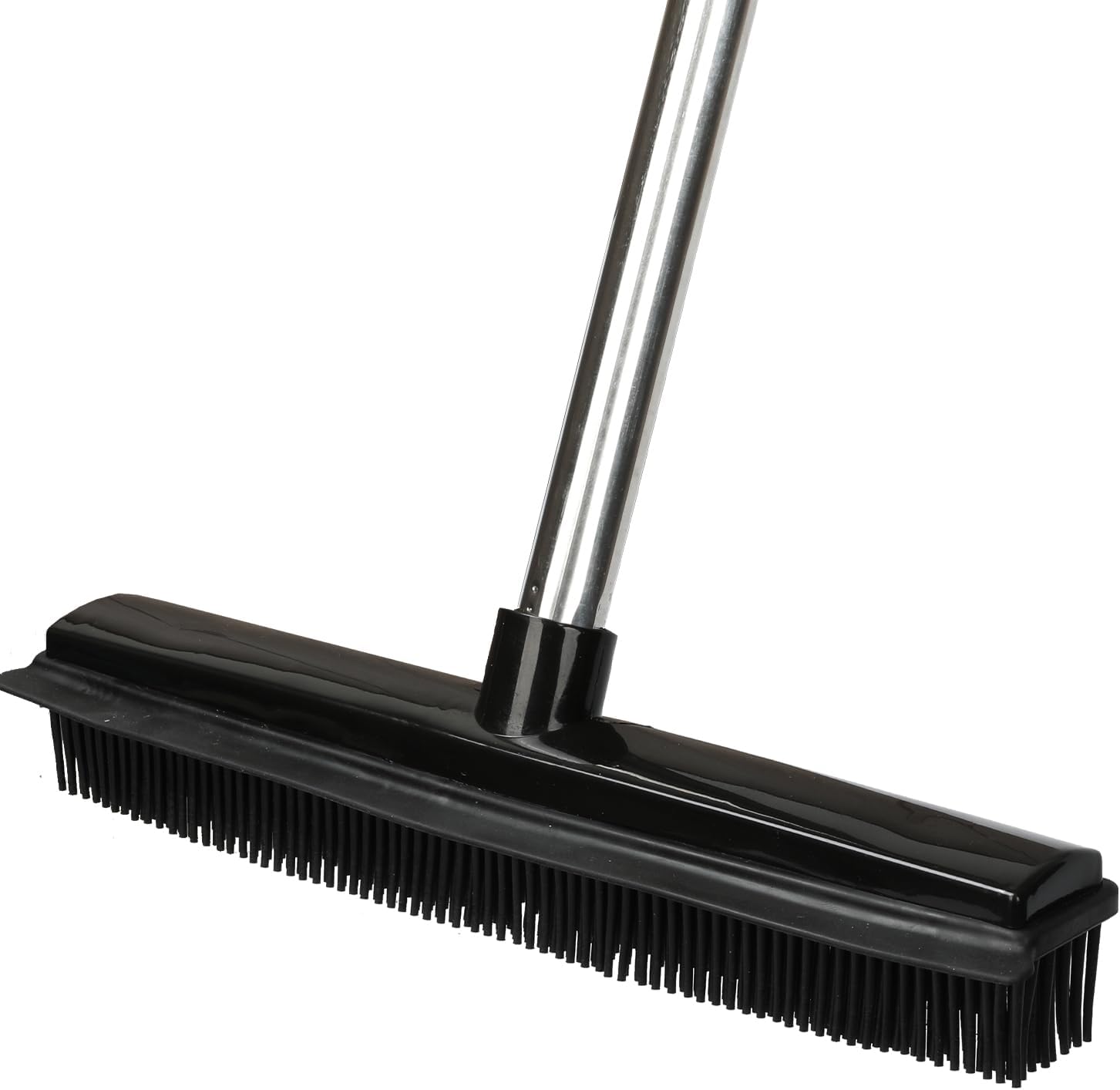 Pet Hair Rubber Broom Floor Brush for Carpet Dog Hair Remover with Built in Squeegee Silicone Broom Suitable for All Surface