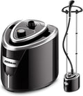 Steamer for Clothes, 1500W Standing Garment Steamer with 35s Fast Heating, 2.5L Water Tank for 1.5H Steaming, Adjustable Height Stand with Clothes Hanger, Professional Wrinkle Removal