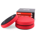 Red Finish Polishing Pads, Buffing Pads, SPTA 3Pcs 6.5 Inch Face for 6 Inch 150mm Backing Plate Compound Buffing Sponge Pads for Car Buffer Polisher Compounding, Polishing and Waxing -X00224R6B3