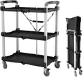 Olympia Tools 85-189 Pack N Roll Collapsible Service Cart, XL, 300LB Capacity, Black