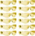 BISON LIFE Safety Glasses - Scratch Resistant Wrap Around Eyewear, Polycarbonate ANSI Z87.1 Impact Resistant Lens