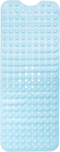ENKOSI Bath Mat - Large Non Slip Bathtub & Shower Mat - Extra Long 40 x 16 Inch Bathroom Mats for Tub Nonslip Anti Slip Bathmats (40x16 Light Blue 1-Pack)