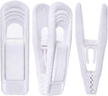White Velvet Hangers Clips 40 PCS, Pants Hangers Velvet Clips Easily Add to Velvet Hanger, Skirt Suit Pants Clothes Velvet Hangers, Baby Kids Hangers Clips
