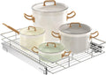 LOVMOR Pull Out Cabinet Organizer 22½" W x 21½" D, Kitchen Cabinet Pull Out Shelves Slide Out Storage