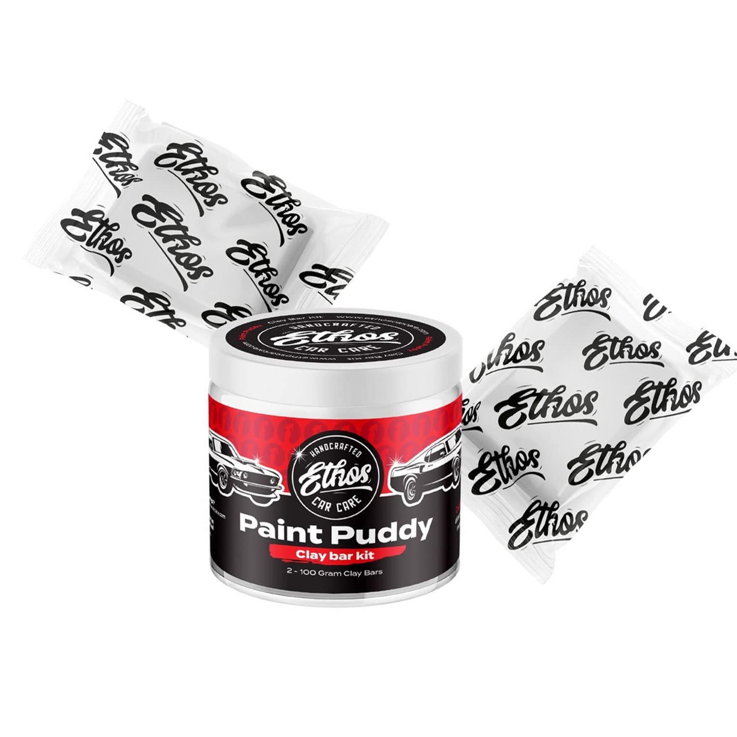 Ethos Clay Bar Kit Paint Puddy Car Detailing Clay 200g - Detail Kit Premium Clay Bars Auto Detailing Clay Bar for Car Detailing, Wash and Clean