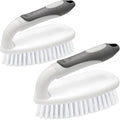 Scrub Brushes for Cleaning Bathtub Scrubber Heavy Duty Scrub Brush with Handle Stiff Bristle Cleaning Brush for Shower, Kitchen, Sink, Bathroom, Floor