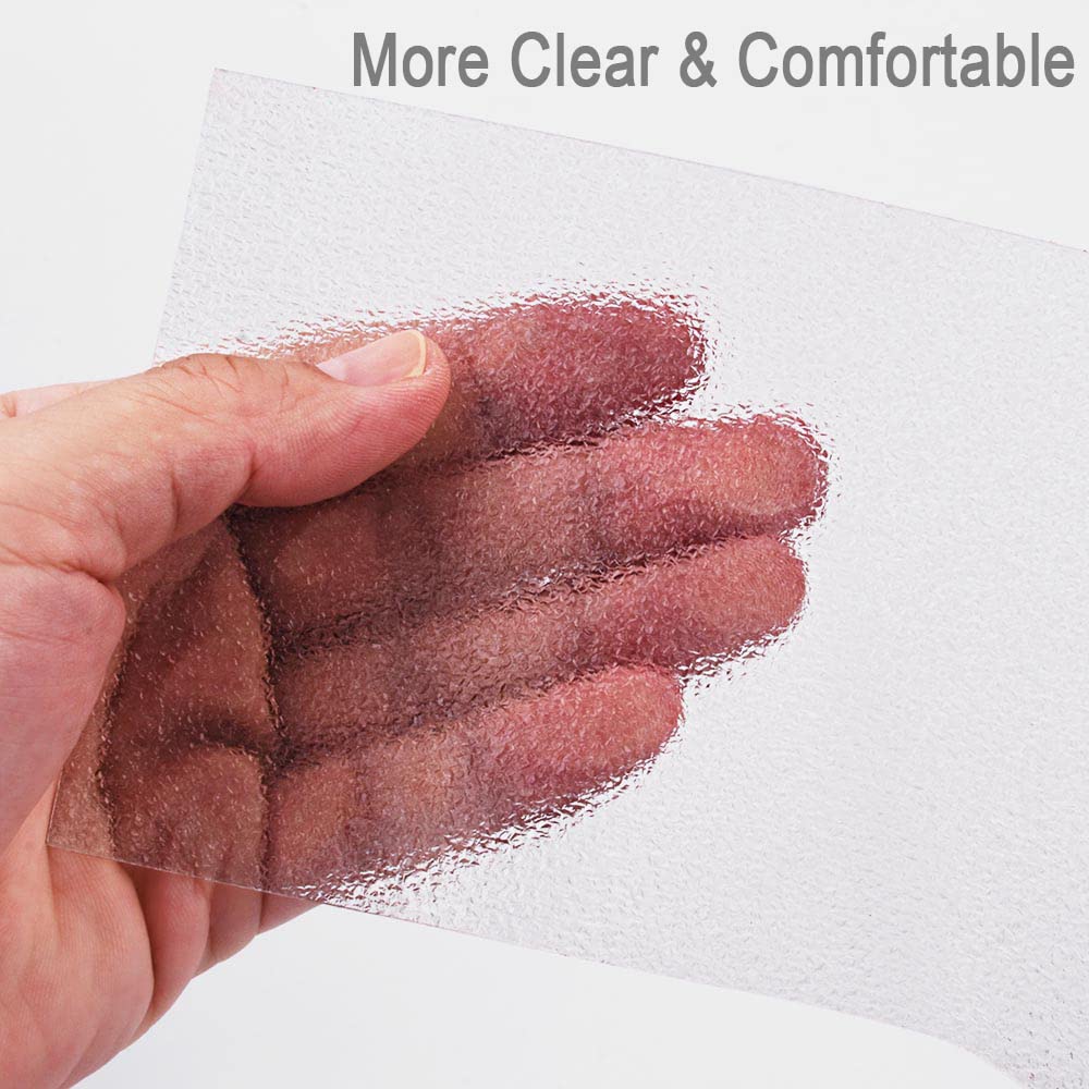 Anti Slip Tape Transparent, More Clear and Comfortable Safety Track Tape (4" Width x 190" Long, Clear)