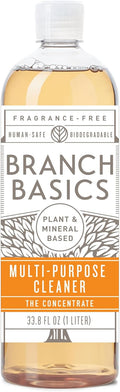 Branch Basics Concentrate REFILL- Multi-surface All Purpose Cleaner Concentrate - Laundry, Kitchen, and Bathroom Cleaner (33.8 Oz) Fragrance-Free