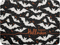 Halloween Black Bats Dish Drying Mat 16x18 Inch Happy Halloween Spooky Bat Microfiber Drying Mat for Dishes Absorbent Fast Dry Dish Rack Mat Drainer Pad Kitchen Decor Accessories for Halloween