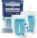 Dry & Dry 50 Packs Hybrid Moisture Absorbers & Musty Odor Eliminator Dehumidifier to Control Excess Moisture for Basements, Closets, Bathrooms, Laundry Rooms. Moisture Absorbers