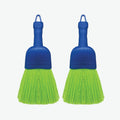 LOLA Whisk Broom, Hand Brush, 2 Pack, Durable Bristles, Whisks Away Dirt & Debris, Compact, Hang Hole for Easy Storage, Indoor/Outdoor