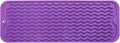 Silicone Dish Drying Mat for Multiple Usage,Easy clean,Eco-friendly,Heat-resistant Silicone Mat for Kitchen Counter,Sink,Bar,Bottle,or Cup Purple M 17 inches x 6 inches