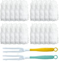 Car Interior Duster - Ultimate Cleaning Tool for Cars, House, and Office - Compact Mini Design for Effortless Dust Removal Double-Sided Design 2handle +20 Duster Refills.