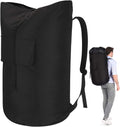 Backpack Laundry Bag, 115L Heavy Duty Extra Large College Laundry Backpack, Dirty Clothes Bag with Shoulder Straps, Laundry Hamper Bag with Drawstring Closure for College Dorm, Apartment, Laundromat