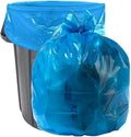 Plasticplace 32-33 Gallon Recycling Trash Bags, 1.2 Mil, Blue Garbage Liners, 33” x 39” (100 Count)