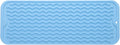Silicone Dish Drying Mat for Multiple Usage,Easy clean,Eco-friendly,Heat-resistant Silicone Mat for Kitchen Counter,Sink,Bar,Bottle,or Cup Light Blue M 17 inches x 6 inches